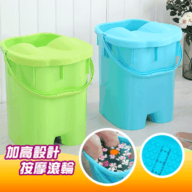 加高滾輪腳底按摩泡腳桶
