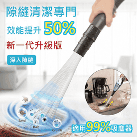 強力清潔隙縫吸塵器接頭